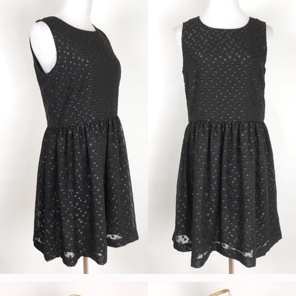 FRENCH CONNECTION Black Polka Dot Cocktail Dress - Picture 1 of 7